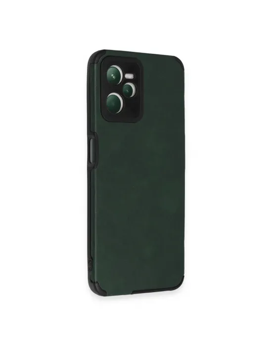 Realme C35 Kılıf Loop Deri Silikon - Yeşil