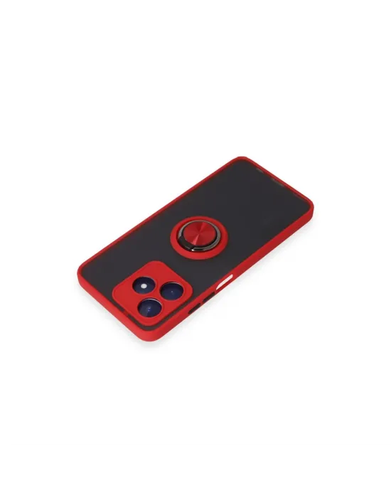Realme C53 Kılıf Montreal Yüzüklü Silikon Kapak - Kırmızı