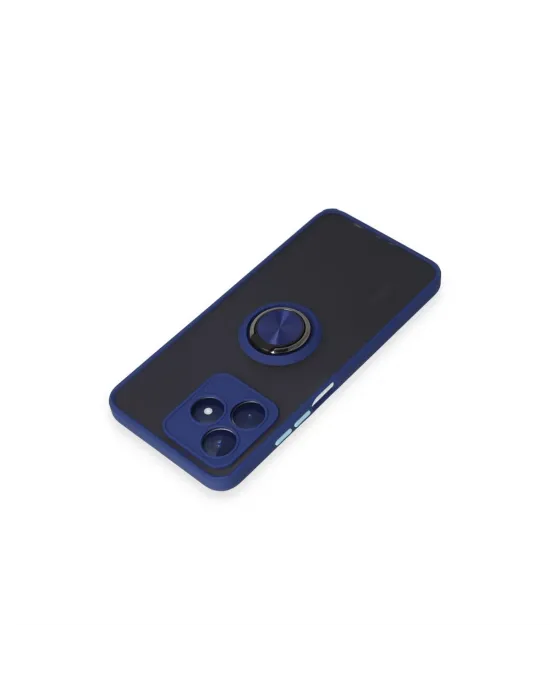 Realme C53 Kılıf Montreal Yüzüklü Silikon Kapak - Lacivert