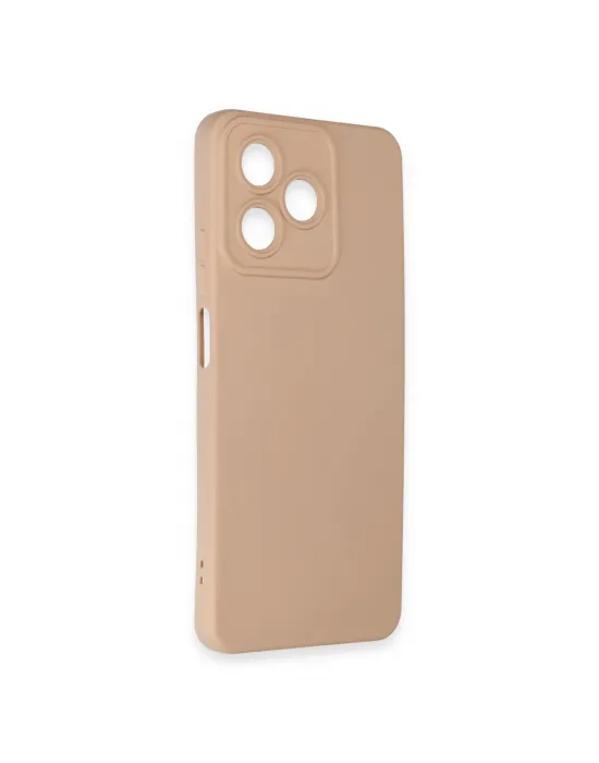 Realme C53 Kılıf Nano İçi Kadife Silikon - Pudra