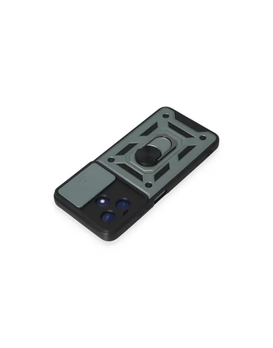 Realme C53 Kılıf Pars Lens Yüzüklü Silikon - Yeşil