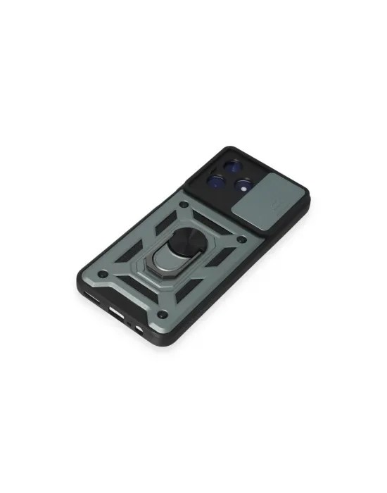 Realme C53 Kılıf Pars Lens Yüzüklü Silikon - Yeşil