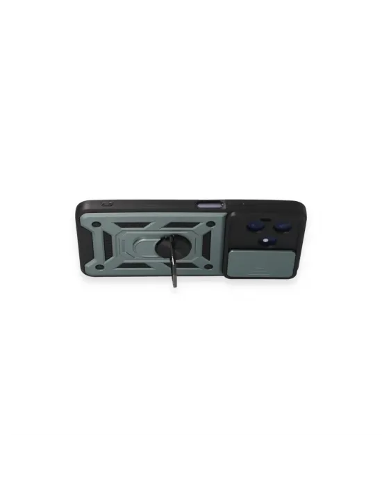 Realme C53 Kılıf Pars Lens Yüzüklü Silikon - Yeşil
