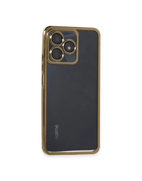 Realme C53 Kılıf Razer Lensli Silikon - Gold