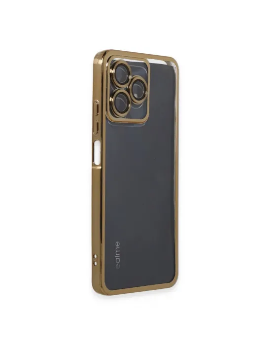 Realme C53 Kılıf Razer Lensli Silikon - Gold