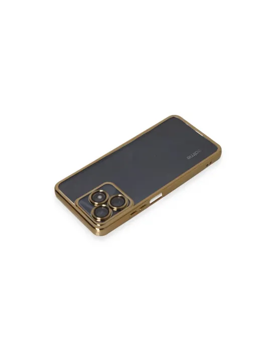 Realme C53 Kılıf Razer Lensli Silikon - Gold