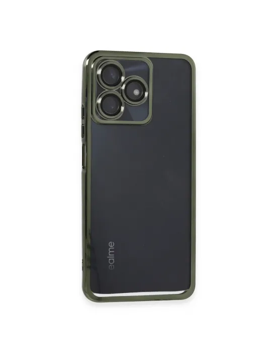 Realme C53 Kılıf Razer Lensli Silikon - Yeşil