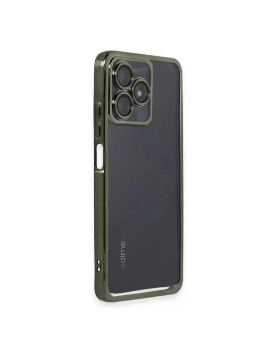 Realme C53 Kılıf Razer Lensli Silikon - Yeşil