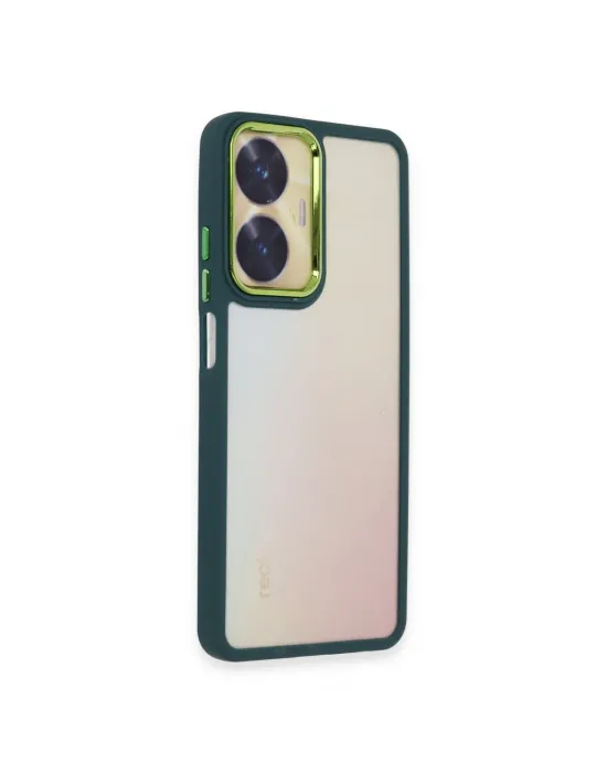 Realme C55 Kılıf Dora Kapak - Haki Yeşil