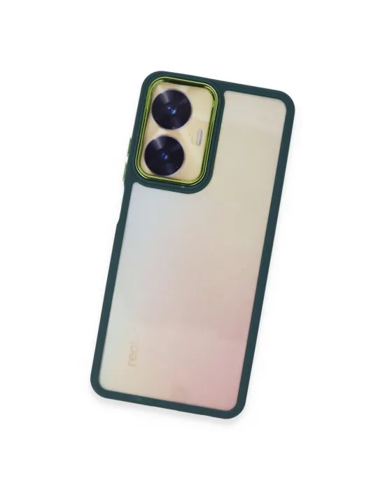 Realme C55 Kılıf Dora Kapak - Haki Yeşil
