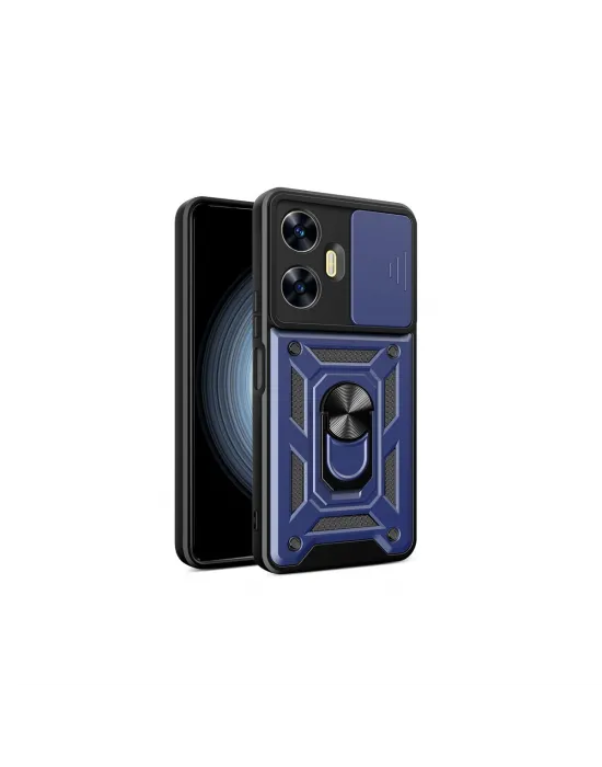 Realme C55 Kılıf Pars Lens Yüzüklü Silikon - Lacivert
