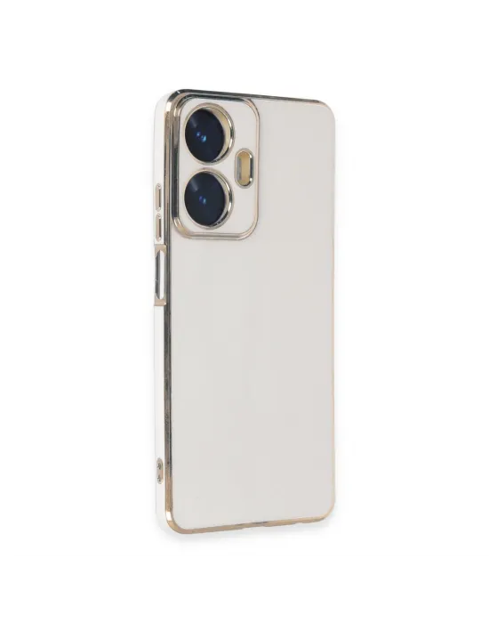 Realme C55 Kılıf Volet Silikon - Beyaz