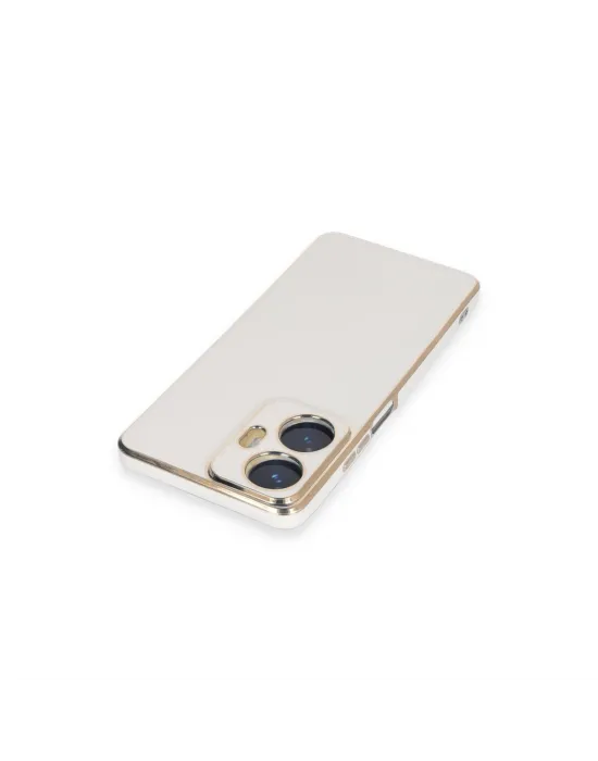 Realme C55 Kılıf Volet Silikon - Beyaz