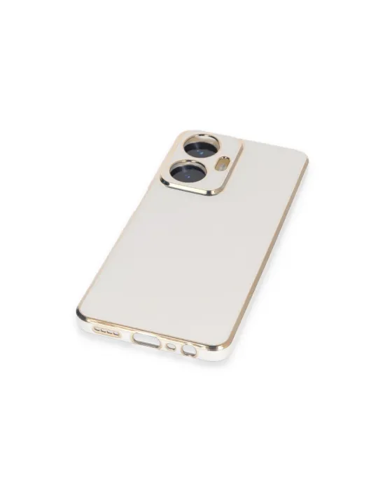 Realme C55 Kılıf Volet Silikon - Beyaz