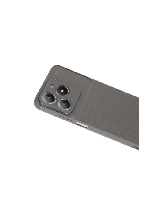 Realme C61 Kılıf Auto Focus Karbon Kapak - Gri