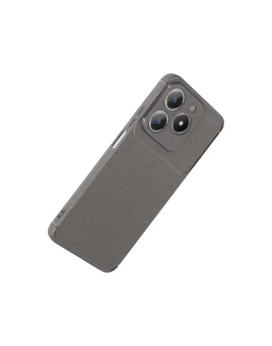 Realme C61 Kılıf Auto Focus Karbon Kapak - Gri