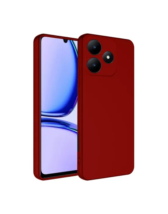 Realme C61 Kılıf First Silikon - Kırmızı