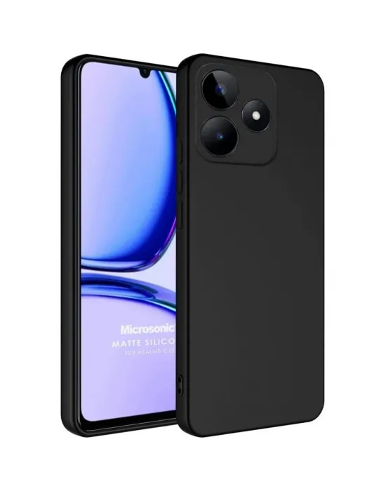 Realme C61 Kılıf First Silikon - Siyah