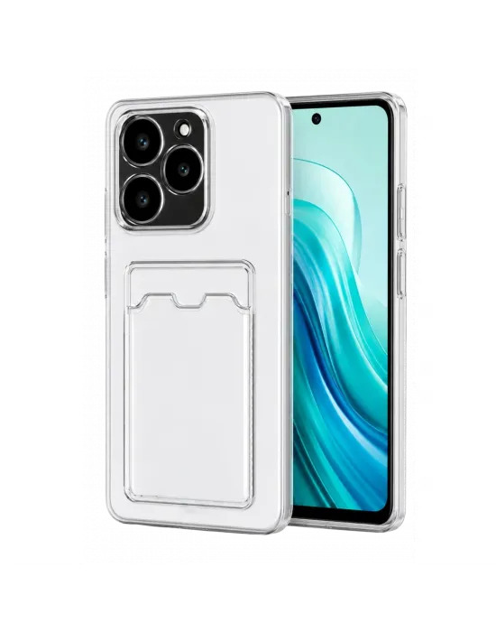 Realme C61 Kılıf Kart Şeffaf Silikon - Şeffaf