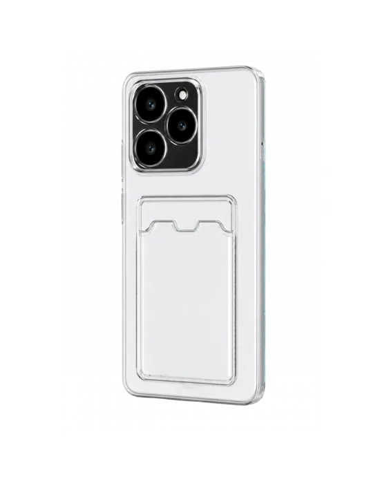 Realme C61 Kılıf Kart Şeffaf Silikon - Şeffaf