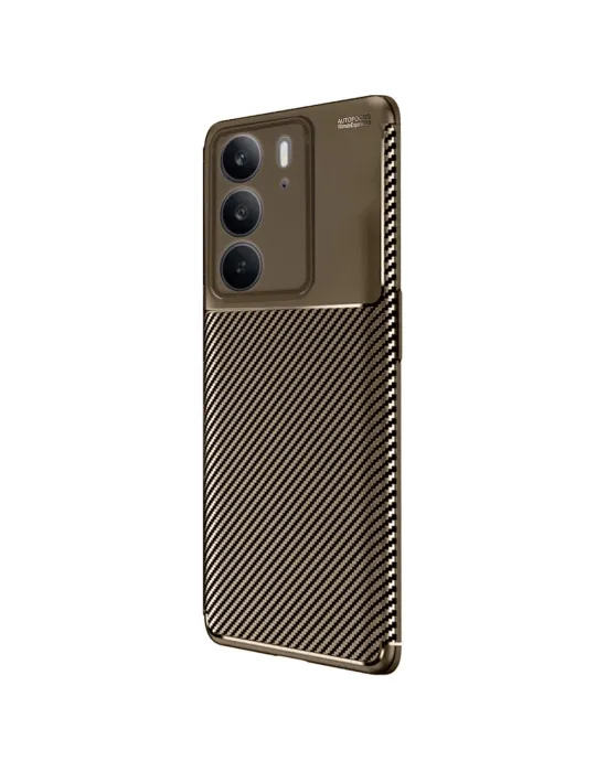 Realme C75 4g Auto Focus Karbon Kapak - Kahverengi