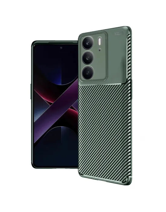 Realme C75 4g Auto Focus Karbon Kapak - Koyu Yeşil