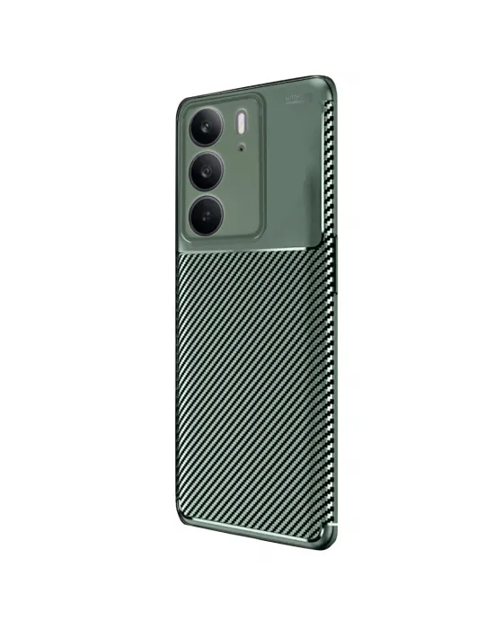 Realme C75 4g Auto Focus Karbon Kapak - Koyu Yeşil