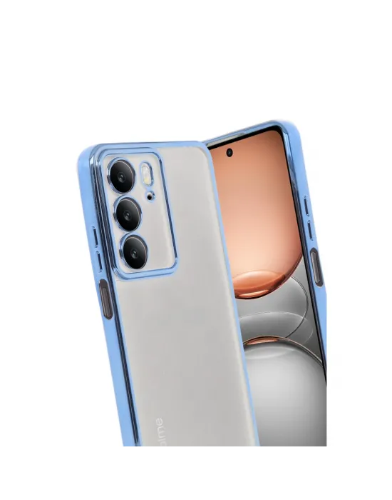 Realme C75 4g Kılıf Razer Lensli Silikon - Açık Mavi