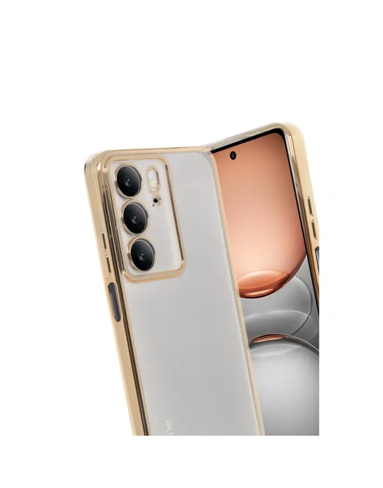 Realme C75 4g Kılıf Razer Lensli Silikon - Gold