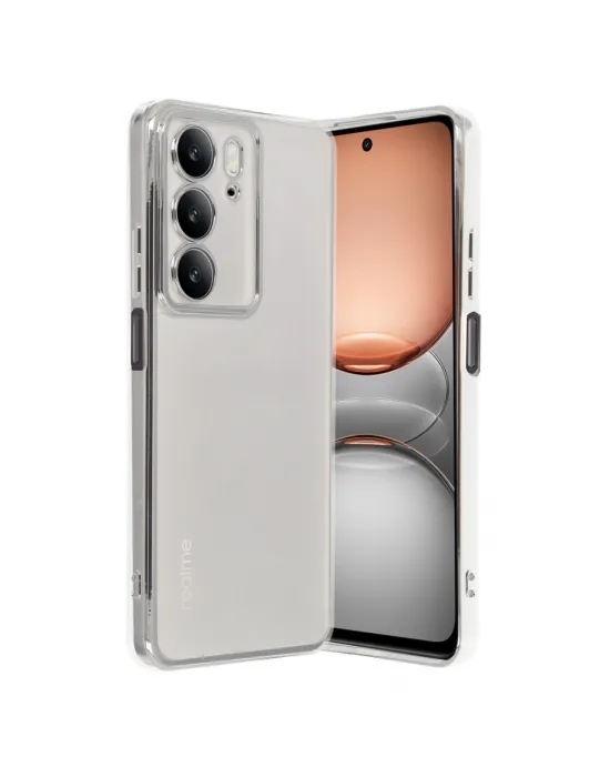 Realme C75 4g Kılıf Razer Lensli Silikon - Gümüş