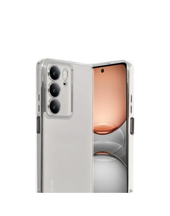 Realme C75 4g Kılıf Razer Lensli Silikon - Gümüş