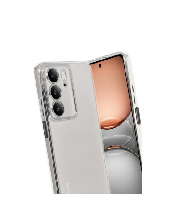 Realme C75 4g Kılıf Razer Lensli Silikon - Gümüş