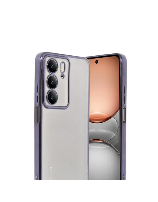 Realme C75 4g Kılıf Razer Lensli Silikon - Mor