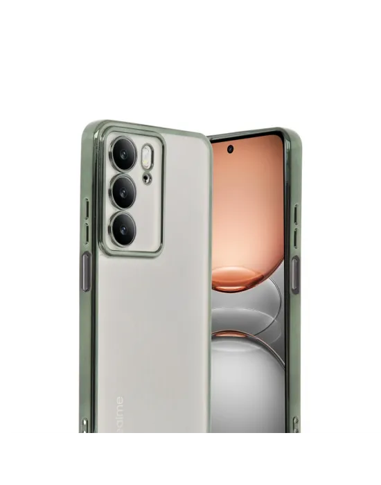 Realme C75 4g Kılıf Razer Lensli Silikon - Yeşil
