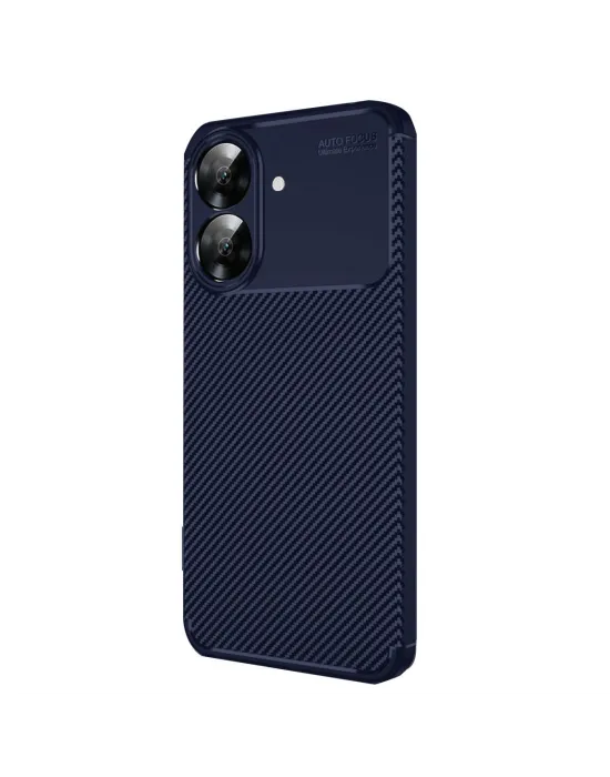 Realme Note 60 Kılıf Auto Focus Karbon Kapak - Lacivert