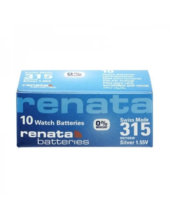 Renata 315 Sr716sw 1.55v Alkalin Saat Pili 10 Adet