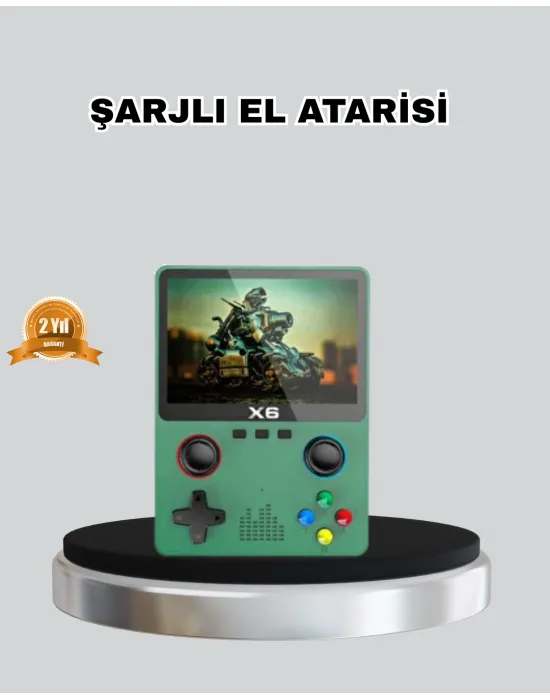 Retro Taşınabilir Konsol 3.5 Ips Ekran Ergonomik Çift Lr Kontrollü