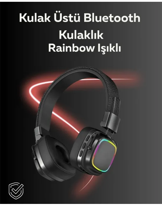 Rgb Işıklı Katlanabilir Bluetooth 5.3 Kulak Üstü Kulaklık