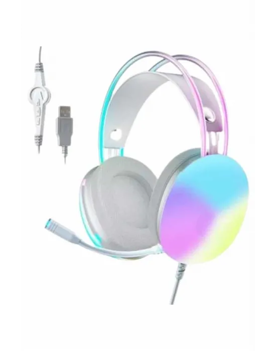 Rgb Işıklı Yüksek Ses Kaliteli Kablosuz Kulak Üstü Bluetooth Kulaklık