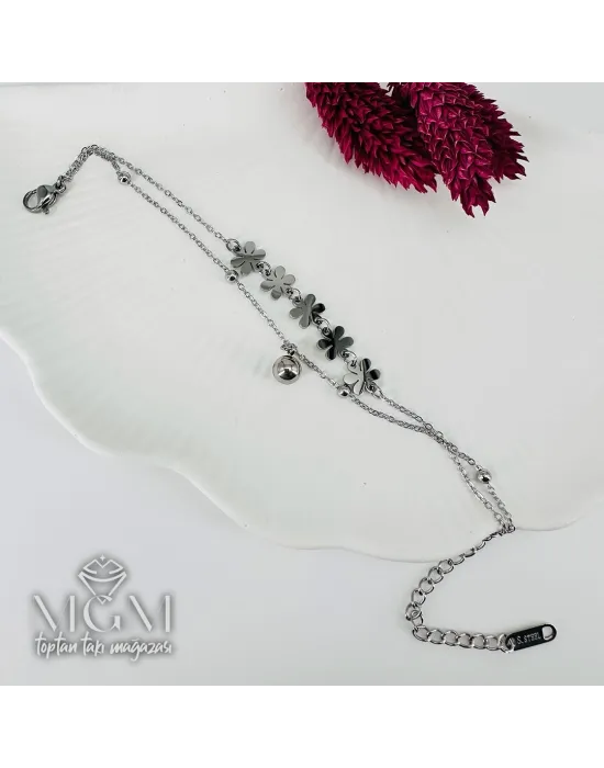 Rodyum Çelik Bileklikler 16+5 Cm Uzatma Payı - Kbl0101
