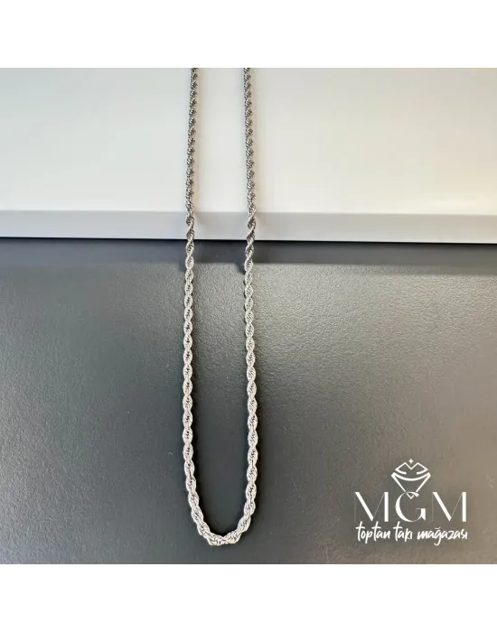 Rodyum Çelik Erkek 60 + 5 Cm Uzatma Payı - Kl0071