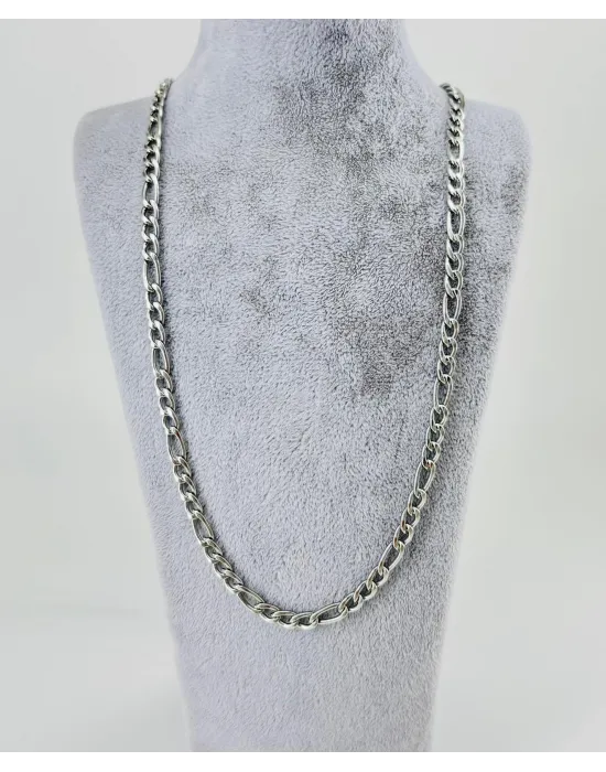 Rodyum Çelik Erkek Kolye 60 Cm - Ekl0008