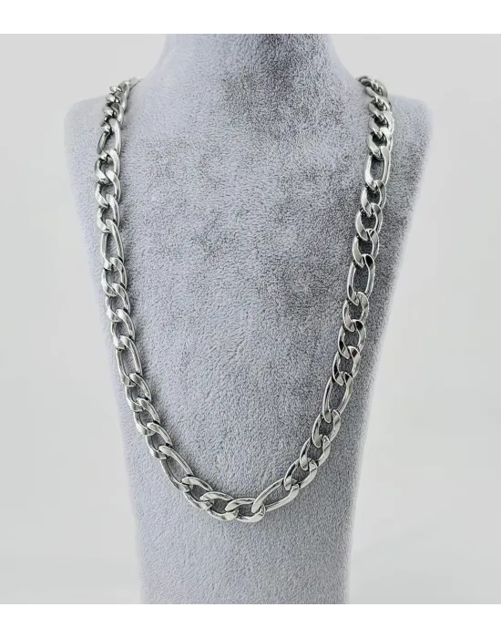 Rodyum Çelik Erkek Kolye 60 Cm - Ekl0012