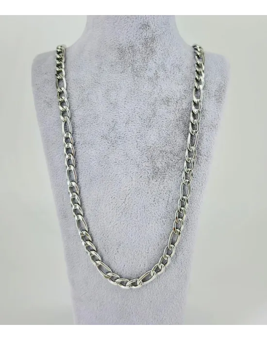 Rodyum Çelik Erkek Kolye 60 Cm - Ekl0037
