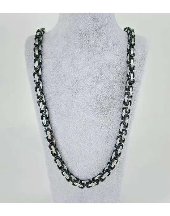 Rodyum Çelik Erkek Kolye 60 Cm - Ekl0039