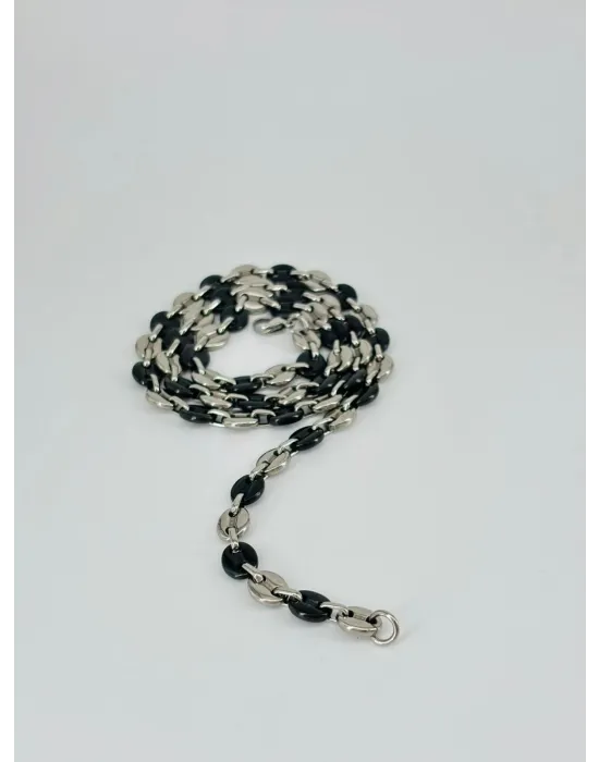 Rodyum Çelik Erkek Kolye 60 Cm - Ekl0044