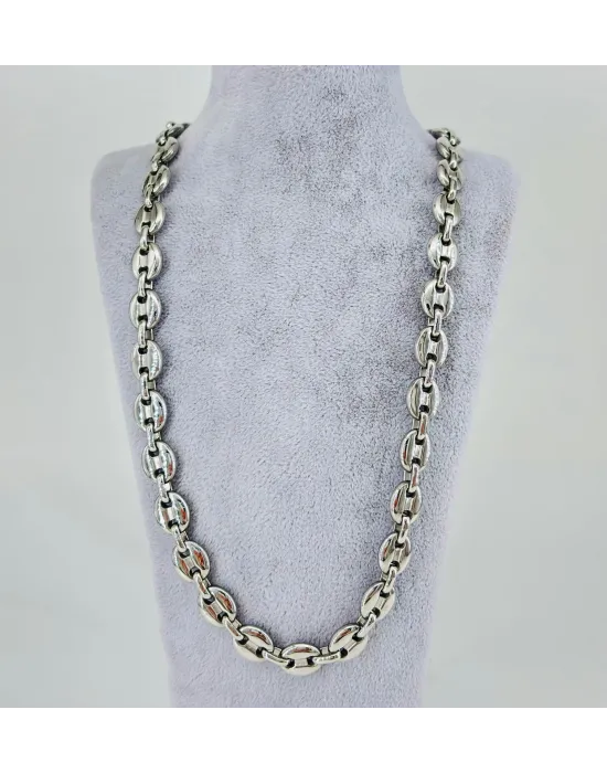 Rodyum Çelik Erkek Kolye 60 Cm - Ekl0052