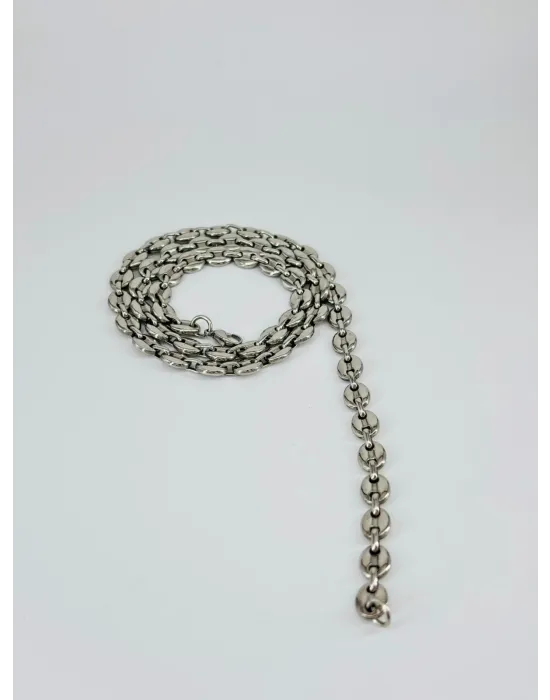 Rodyum Çelik Erkek Kolye 60 Cm - Ekl0052