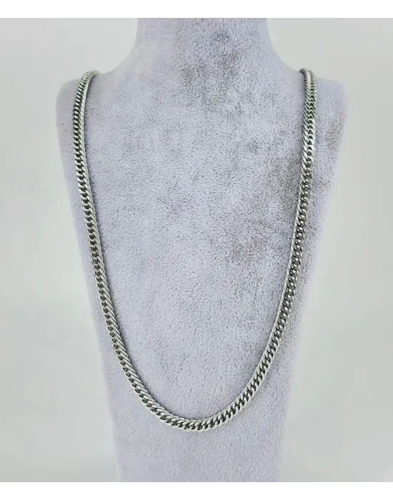 Rodyum Çelik Erkek Kolye 60 Cm - Ekl0053