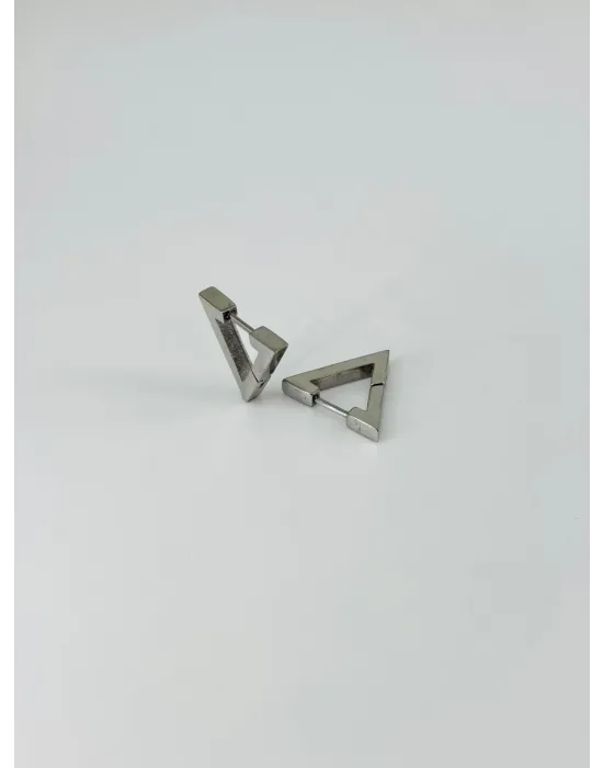 Rodyum   Çelik Erkek Küpe Çap (9 Mm) Kalınlık (3 Mm) - Ekp0019